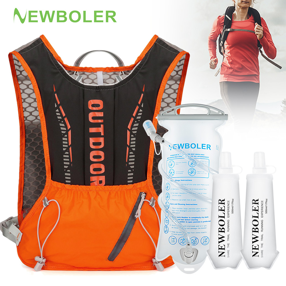 Hydration Vest - NEWBOLER Outdoor Sports Running Bag Breathable