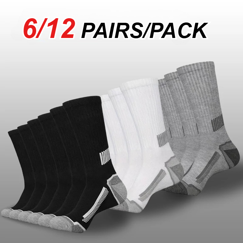 6/12 Pairs Men Mid Tube Sports - Sports Socks review and price